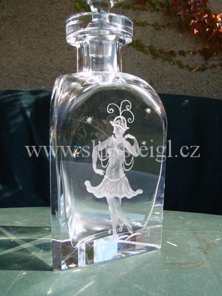 Ryt� sklo ( engraved glass ) ( graviertes art glas ) 0018 �teigl