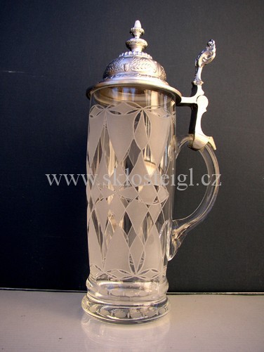 Ryt� sklo ( engraved glass ) ( graviertes art glas ) 0022 �teigl