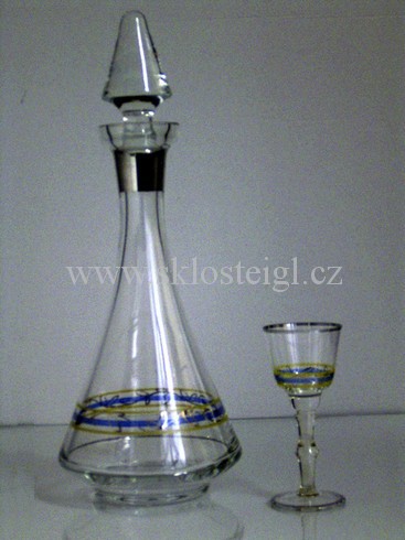 Malovan� sklo ( painted glas ) ( gemaltes glass ) 0056 �teigl
